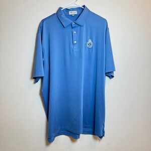 Peter‎ Millar XL Portrush Golf Club Summer Comfort Blue Polo Shirt